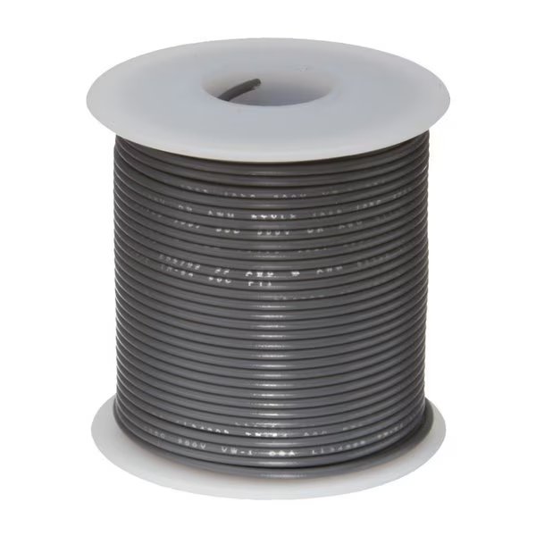 18 AWG Gauge UL1429 Stranded Hook Up Wire, 150V, 00660 Diameter, Brown, 100 ft Length, Remington Industries, Mfr#: 18UL1429STRBRO100